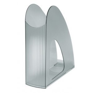 Suport Vertical Plastic Pentru Cataloage Han Twin - Transparent Gri