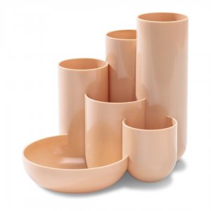 Suport Pentru Instrumente De Scris Han Campus, 5 Compartimente - Orange Pastel