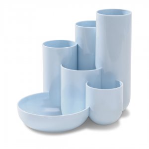 Suport Pentru Instrumente De Scris Han Campus, 5 Compartimente - Albastru Pastel