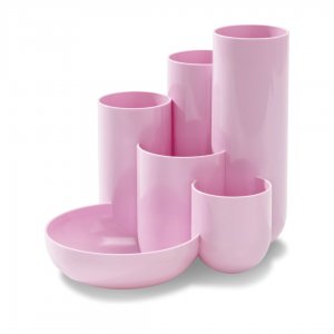 Suport Pentru Instrumente De Scris Han Campus, 5 Compartimente - Roz Pastel