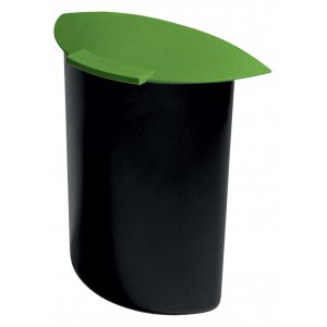 Separator Cu Capac Pentru Cos 30 Litri, Capacitate 6 Litri, Han Moon - Negru/verde