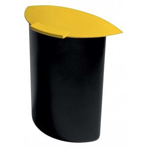 Separator Cu Capac Pentru Cos 30 Litri, Capacitate 6 Litri, Han Moon - Negru/galben