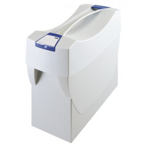 Suport Plastic Pentru 20 Dosare Suspendabile, Cu Capac, Han Swing Plus - Gri Deschis