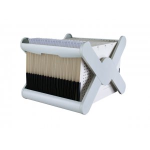 Suport Plastic Pentru 35 Dosare Suspendabile, Han X-cross - Gri Deschis