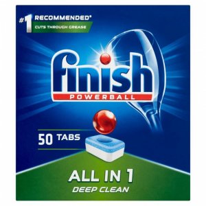 Finish All-in-one Powerball Regular, Tablete Detergent Pentru Masina De Spalat Vase, 50buc/cutie