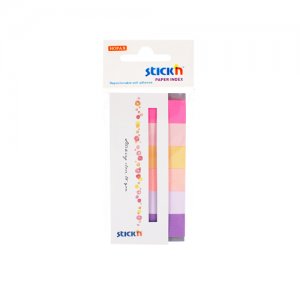 Stick Index Hartie Color 45 X 15 Mm, 6 X 30 File/set, Stick"n - 6 Culori Neon Si Pastel