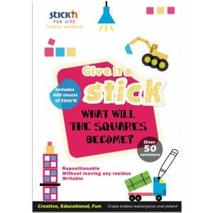 Carte Creativa Stick"n Square - Patrate Neon Asortate Carte Creativa Stick"n Square - Patrate Neon Asortate