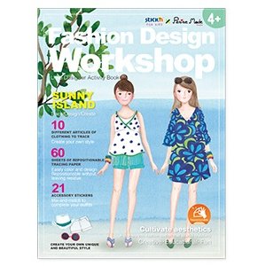 Carte Creativa Stick"n Little Designer Activity Book - Sunny Island Carte Creativa Stick"n Little Designer Activity Book - Sunny Island