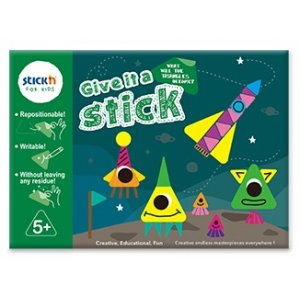 Carte Creativa Stick"n Give It A Stick - Triunghiuri (+5 Ani) Carte Creativa Stick"n Give It A Stick - Triunghiuri (+5 Ani)