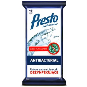 Servetele Umede Dezinfectante, 48 Buc/pachet, Presto