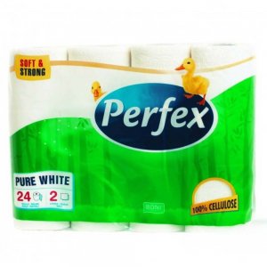 Hartie Igienica Perfex Boni Pure White, 2 Straturi, 24 Role/Bax Hartie Igienica Perfex Boni Pure White, 2 Straturi, 24 Role/Bax