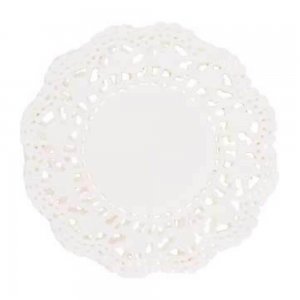 Dantela pentru Tort din Hartie, Culoare Alba Fi 10, 100 Buc/Set Dantela pentru Tort din Hartie, Culoare Alba Fi 10, 100 Buc/Set