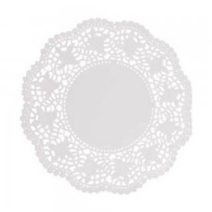 Dantela pentru Tort din Hartie, Culoare Alba Fi 21, 100 Buc/Set Dantela pentru Tort din Hartie, Culoare Alba Fi 21, 100 Buc/Set