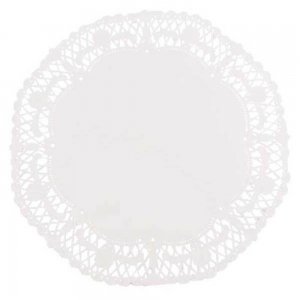 Dantela pentru Tort din Hartie, Culoare Alba Fi 26, 100 Buc/Set Dantela pentru Tort din Hartie, Culoare Alba Fi 26, 100 Buc/Set