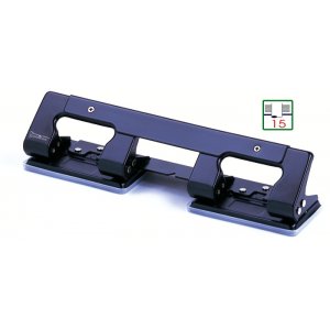 Perforator Metalic 4 Gauri, 15 Coli, Turikan Dp-1240 - Negru