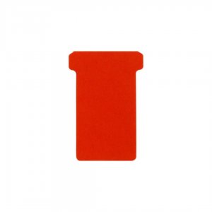 Jalema T-cards, Din Hartie, 100buc/set, Format 2 - (85 X 48mm, Top 60mm) - Rosu