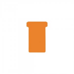 Jalema T-cards, Din Hartie, 100buc/set, Format 2 - (85 X 48mm, Top 60mm) - Orange