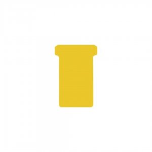 Jalema T-cards, Din Hartie, 100buc/set, Format 2 - (85 X 48mm, Top 60mm) - Galben