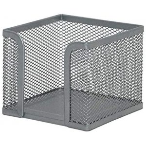 Suport Metalic Mesh, Pentru Cub Notite, Q-connect - Silver