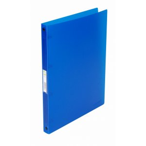 Caiet Mecanic 4 Inele - D16mm, Coperti Flexibile Pp, Q-connect - Albastru Transparent