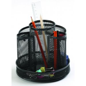 Organizer Metalic Mesh, De Birou, Rotativ, Q-connect - Negru