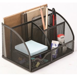 Organizer Metalic Mesh, De Birou, 7 Compartimente, Q-connect - Negru Organizer Metalic Mesh, De Birou, 7 Compartimente, Q-connect - Negru