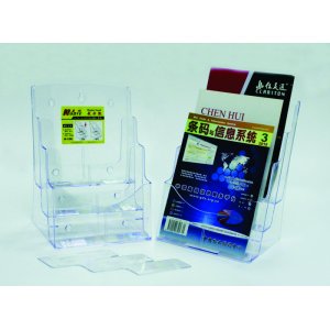 Display Plastic Pentru Brosuri, De Birou/perete, 3 X A4-portrait, Kejea - Transparent Display Plastic Pentru Brosuri, De Birou/perete, 3 X A4-portrait, Kejea - Transparent