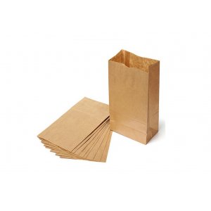 Pungi din Hartie Kraft Natur 150 G,1575 Pungi/Bax, Dimensiune 8 x 2.5 x 19 cm - Ambalaje din Hartie pentru Panificatie BrandPaper