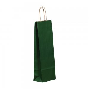 Set 100 de Sacose din Hartie pentru Sticle, Model Verde Inchis, 14x8x39 cm, Hartie Kraft Alba 90 g/m², Maner Sfoara Set 100 de Sacose din Hartie pentru Sticle, Model Verde Inchis, 14x8x39 cm, Hartie Kraft Alba 90 g/m², Maner Sfoara