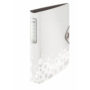 Caiet Mecanic A4, Din Plastic, 4 Inele In "d", Leitz Active Bebop - Alb