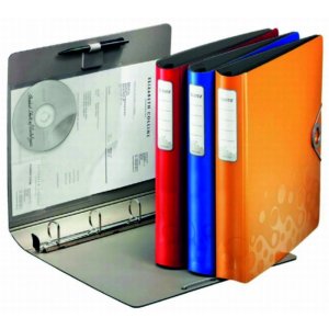 Caiet Mecanic A4, Din Plastic, 4 Inele In "d", Leitz Active Bebop - Rosu