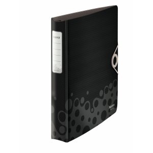 Caiet Mecanic A4, Din Plastic, 4 Inele In "d", Leitz Active Bebop - Negru