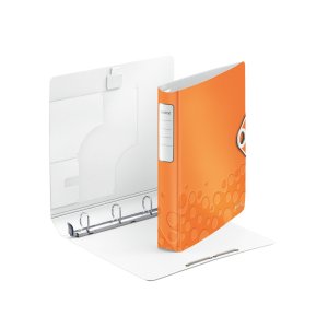 Caiet Mecanic Leitz Active Wow Softclick, Mecanism 4dr, Inel 30mm, Polyfoam - Portocaliu Metalizat