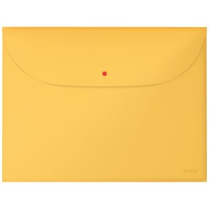 Mapa De Protectie Leitz Cosy, Pp, A4, Cu Capsa Si Buzunar Exterior, 50 Coli, 3 Buc/set, Galben Chihl