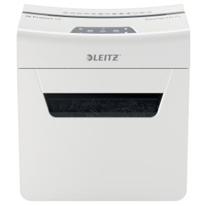 Distrugator Documente Manual Leitz Iq Protect 6x, P4, Cross-cut (confeti), 6 Coli, Cos 10l, Alb