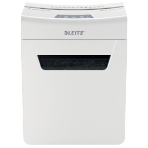 Distrugator Documente Manual Leitz Iq Protect 4m, P5, Micro-cut (particule), 4 Coli, Cos 14l, Alb