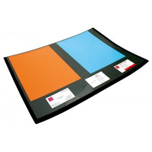 Mapa Birou Dublata Cu Folie Transparenta Si Calendar, 50 X 63 Cm, Buretata, Lands - Negru