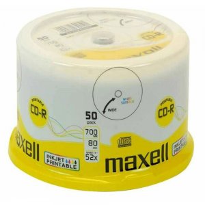 Cd-r Printabil 50/set 700mb Cakebox Maxell