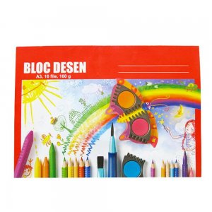 Bloc Desen A3 160g 16 Coli Policromie Bloc Desen A3 160g 16 Coli Policromie