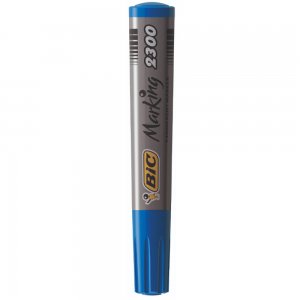 Marker Permanent Albastru Varf Tesit 2300 Bic Marker Permanent Albastru Varf Tesit 2300 Bic