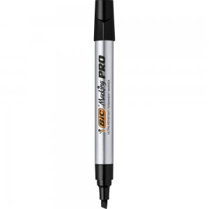Marker Permanent Negru Varf Tesit Pro Industrial Bic Marker Permanent Negru Varf Tesit Pro Industrial Bic