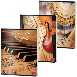 Caiet Muzica A4 24 File Color Pigna Caiet Muzica A4 24 File Color Pigna