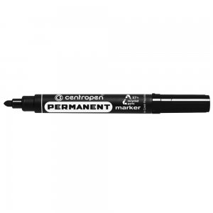 Marker Permanent Negru Varf Rotund 2.5mm 8566 Centropen Marker Permanent Negru Varf Rotund 2.5mm 8566 Centropen