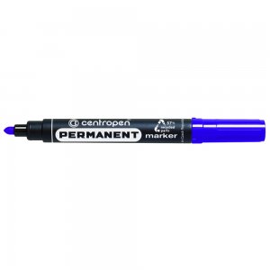 Marker Permanent Albastru Varf Rotund 2.5mm 8566 Centropen Marker Permanent Albastru Varf Rotund 2.5mm 8566 Centropen