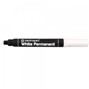 Marker Permanent Alb 2.5mm 8586 Centropen Marker Permanent Alb 2.5mm 8586 Centropen