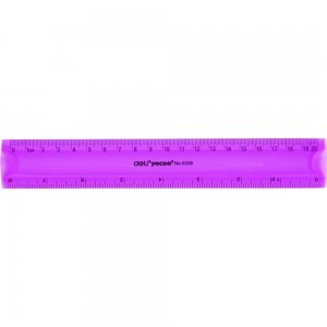 Rigla Flexibila Deli, 20 cm, Mov, Rigla Colorata Flexibila, Rigla Colorata Transparenta Flexibila, Rigla Transparenta Colorata, Rigla 20 cm, Rigla Medie, Rigla pentru Scoala, Rigla Scoala, Rigle Colorate Transparente Flexibile