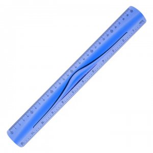 Rigla Flexibila Deli, 30 Cm, Culoare Albastru Rigla Flexibila Deli, 30 Cm, Culoare Albastru