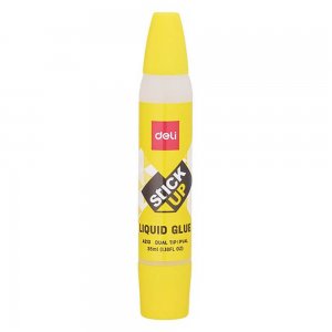 Lipici Deli Lichid 35 ml, cu Doua Capete, Lipici cu Doua Capete Lichid Lavabil, Lipici cu Doua Capete cu Uscare Rapida, Lipici cu Doua Capete pentru Uz Scolar, Lipici cu Doua Capete Scoala, Lipici cu Doua Capete Lichid