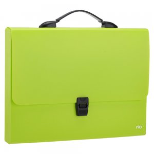 Servieta Plastic Cu Maner A4 Diverse Culori Neon Deli Servieta Plastic Cu Maner A4 Diverse Culori Neon Deli