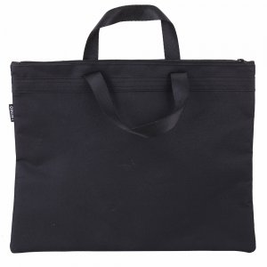 Servieta Material Textil 2 Fermoare Neagra Deli Servieta Material Textil 2 Fermoare Neagra Deli